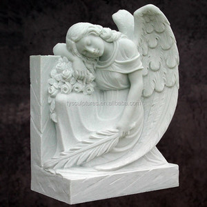 Estatua <span class=keywords><strong>de</strong></span> Ángel <span class=keywords><strong>de</strong></span> Mármol Tallada a Mano Estilo <span class=keywords><strong>Italiano</strong></span>, Monumentos Funerarios, Escultura en Venta - Product Image 3