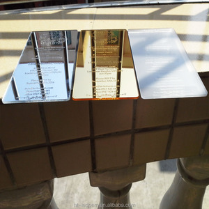 <strong>Cheap</strong> Small Size Laser Engraved Golden Mirror Acrylic <strong>Wedding</strong> <strong>Invitation</strong> Card Acrylic <strong>Wedding</strong> <strong>Invitation</strong> - Product Image 6