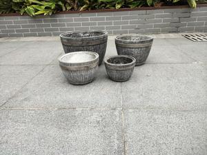 Poterie en béton pour maison et jardin, en <span class=keywords><strong>fibre</strong></span> <span class=keywords><strong>de</strong></span> verre, solide, durable, <span class=keywords><strong>de</strong></span> qualité supérieure, pour jardin d'extérieur - Product Image 6