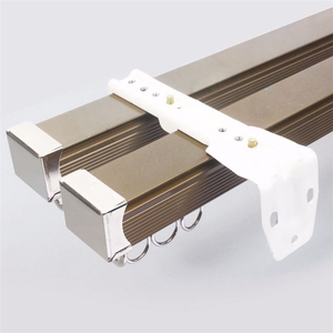Accesorios decorativos doble raya de aleación de aluminio de la cortina pistas - Product Image 2