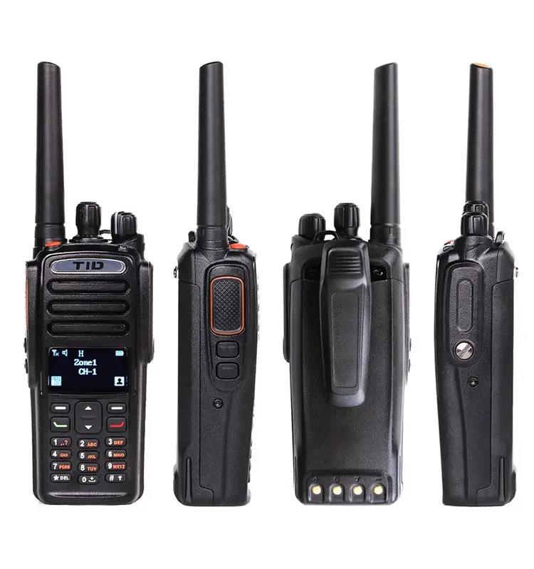 El TID TD-9800 kullanışlı dtma 5W dijital el iki yönlü telsiz dmr uhf vhf