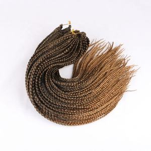 Tóc Vàng Nâu Pre <span class=keywords><strong>Loop</strong></span> Xám 24 "22 Sợi/Gói 3S Bím Tóc Hộp Trung Bình Tóc Bện Sợi Tổng Hợp Tóc Bện Tổng Hợp Tóc Không Khô Ombre - Product Image 5