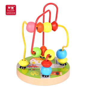 Niños preescolar habilidades motoras de tráfico de madera granja mini niños laberinto bolas juguetes para 1 + - Product Image 3