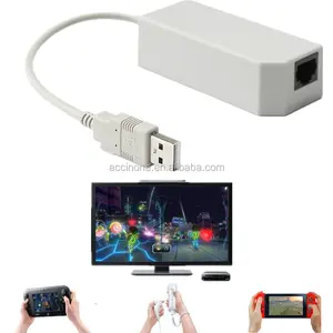Plug and Play <span class=keywords><strong>USB</strong></span> Internet Ethernet LAN Connettore di Rete <span class=keywords><strong>Cavo</strong></span> Per Nintend NS Interruttore Per Wii U LAN Adattatore di Rete - Product Image 1