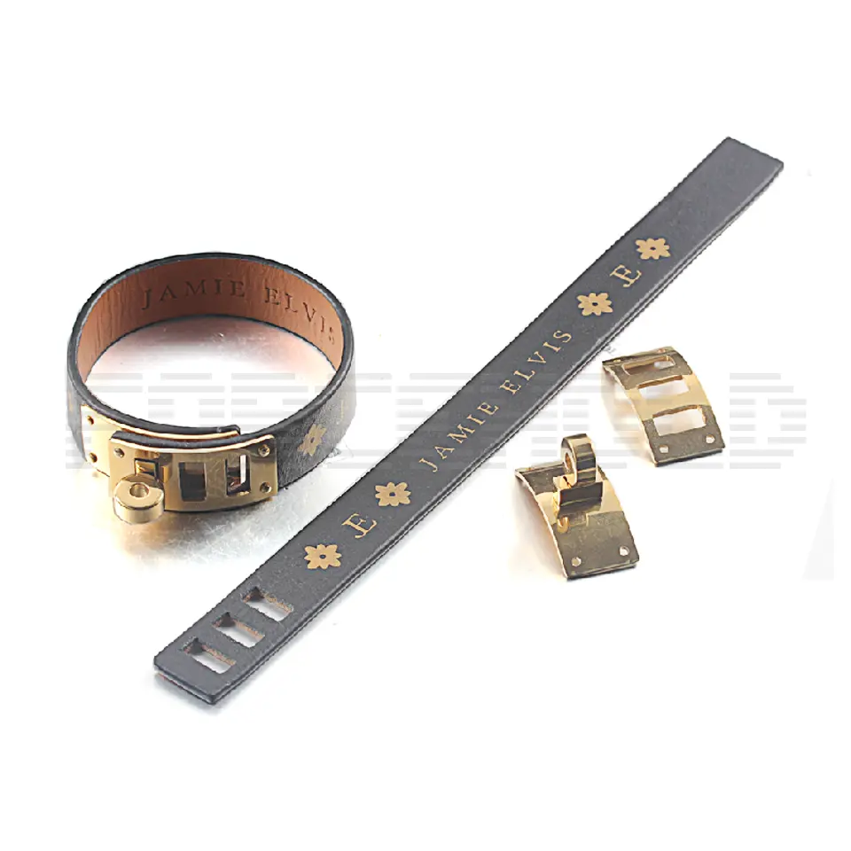 OEM có thể điều chỉnh Clasp chính hãng Vòng đeo tay bằng da