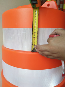 Yansıtıcı bant uyarı plastik trafik davul ile SM-009 100cm yükseklik yol güvenliği - Product Image 5