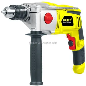 TOLHIT Metal cabeça alta potência martelo rotativo mão broca máquina industrial sem fio elétrico impacto broca 13mm 1050W 2 velocidade