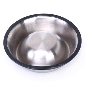 Mangkuk Anjing Stainless Steel, Mangkuk Hewan Peliharaan Anti Slip 6 Ukuran Logo Kustom - Product Image 4