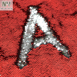 Nanyee textil, venta al por mayor, <span class=keywords><strong>Facebook</strong></span>, Color cambiante, tela de lentejuelas Rojas brillantes - Product Image 5