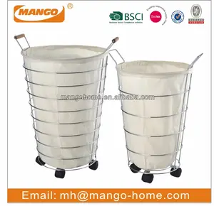 cesto della biancheria in metallo <span class=keywords><strong>ruote</strong></span> - Product Image 1