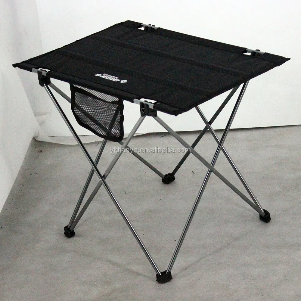 Meja Piknik Lipat Kecil Bahan Aluminium, Meja Berkemah Lipat Ringan Bisa Disesuaikan Bahan Aluminium untuk Berkemah