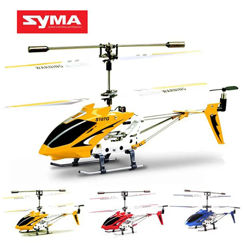 D'origine SYMA S107G 3CH Hélicoptère Télécommandé En Alliage Hélicoptère avec Gyroscope Meilleurs Jouets Cadeau RTF RC Avion