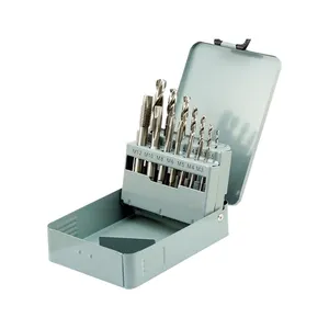 14PCS Metric Máy tap và HSS khoan Bit Set cho lỗ khoan chủ đề vòi làm trong hộp kim loại