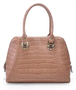 China wholesale new design leather tote bag sale online with alligator material