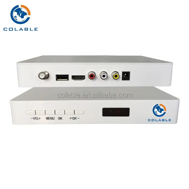 Small size cabe tv decoder Mpeg4 mpeg2 hd set top box for analog tv set COL2193C-2