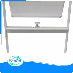 Nieuwe Stijl Dubbelzijdig Mobiele Magnetische Whiteboard Stand 360 graden gedraaid met staal stand