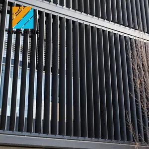 Perforated aluminum sun louver, metal aluminum louver curtain wall