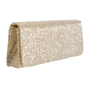 Herald Fashion — <span class=keywords><strong>sac</strong></span> à main de soirée <span class=keywords><strong>pour</strong></span> femmes, pochette de soirée à paillettes Vintage, <span class=keywords><strong>sac</strong></span> à bandoulière <span class=keywords><strong>doré</strong></span> scintillant - Product Image 1