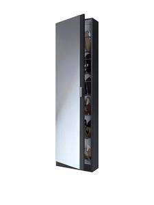 Wood Designs Wall-mounted Mirrored <strong>Tall</strong> <strong>Shoe</strong> Cabinet <strong>Rack</strong> - Product Image 4