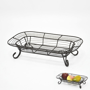 Medium silver wire round tower shaped fruit basket - Product Image 3