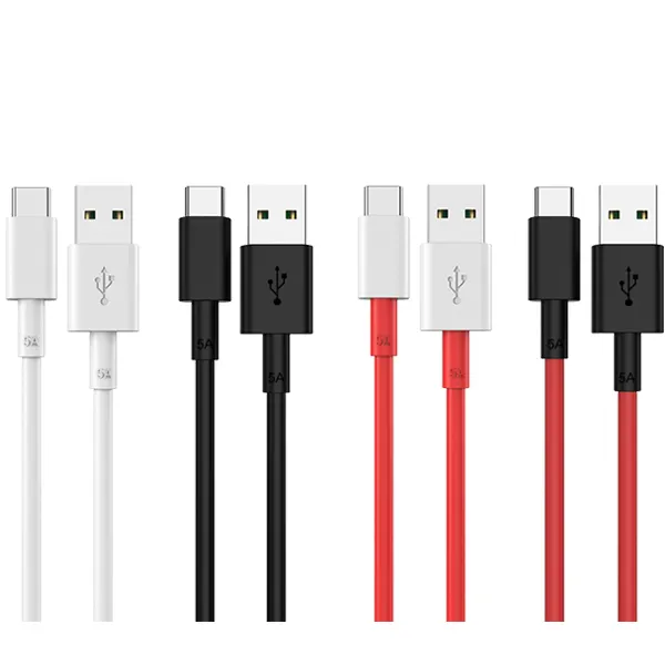 Custom factory TPE custom logo 1m 2m 5A usb type c fast cable oneplus vooc usbc charging cable