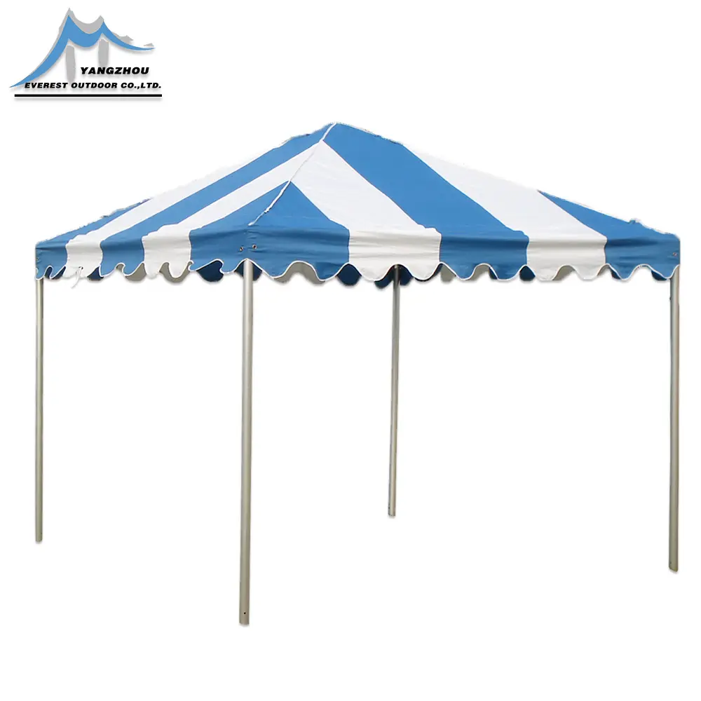 Tenda Rangka Aluminium Profesional 10*10 PVC, Tenda Gudang Biru Putih Kekuatan Tinggi