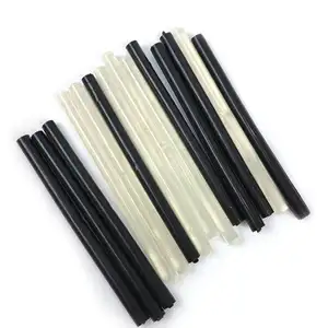 5 pièces/sac 11*180mm couleur noire Transparente Italien bâton de colle pour extensions de cheveux de kératine
