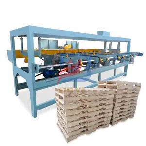 CE Approved wood pallet panel double end truncating saw