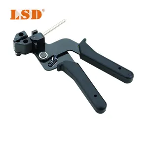 Herramienta de sujeción de LS-600R para pistola de amarre de cable de acero inoxidable de 2,4-9mm, herramienta de apriete de brida de cable automático