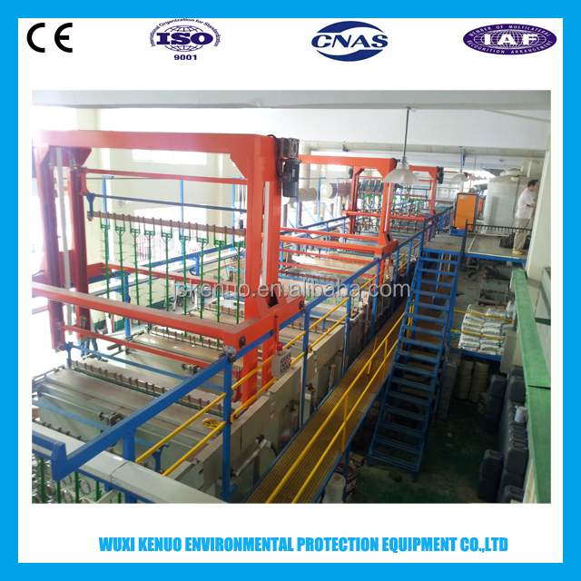 Полуавтоматическая линия электролиза производства медного покрытия