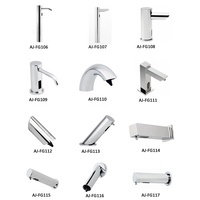 AOJIE AOJ-FG113 Distributeur de savon mousse électrique automatique mural en laiton, design moderne pour toilettes, maison, salle de bain, hôtel