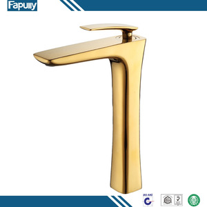 Fapully Haute Qualité à Levier Unique <span class=keywords><strong>D</strong></span>'<span class=keywords><strong>or</strong></span> Plaque Froide Chaude Pont <span class=keywords><strong>Mont</strong></span>é Laiton Robinet <span class=keywords><strong>Jardin</strong></span> M241 - Product Image 1