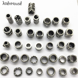 Mới Đến Thời Trang 6.0Mm/8.0Mm Ống Hình Dạng Lỏng Thép Không Gỉ Trượt Hạt Phụ Kiện Kết Nối Với Vòng Đeo Tay Bằng Da - Product Image 5