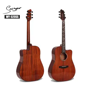 Factory price economic 41 inch D45 inlay All Solid wood Acoustic Guitar