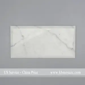 Chinese Polished Itlaian Marble White Carrara Flooring Tile