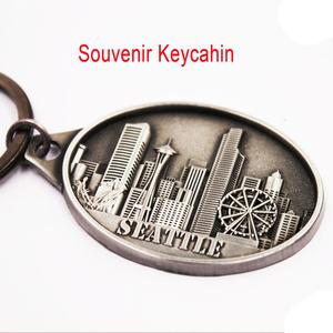 Porte-clés Souvenirs Personnalisés en 3D avec Vue Panoramique de Chicago pour le Marché des Villes Américaines Prix de Gros d'Usine - Product Image 5