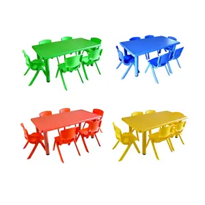 Goedkope Kids Plastic Tafels En Stoelen (QX-194G)/Kids Stoelen En Tafels/Basisschool Tafels Kinderen Meubels