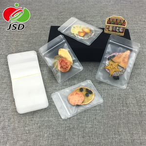 Sacs écologiques à fermeture éclair, 10 pièces, emballage en <span class=keywords><strong>plastique</strong></span> Transparent pour aliments, noix, Biscuits, grands, en Stock - Product Image 4