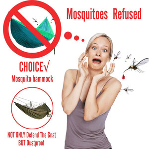 <span class=keywords><strong>Hamaca</strong></span> Ligera y Portátil para 2 Personas, de Poliéster, con Mosquitero, Mosquetón y Cuerda de Escalada, para Campamento y Senderismo de Verano - Product Image 5