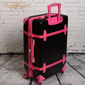 ทำในประเทศจีนabsรถเข็นกระเป๋าวินเทจกระเป๋าเดินทางสำหรับผู้หญิง - Product Image 2