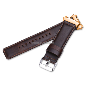Nouveau Brun Italican Vintage Veau En Cuir pour Fitbit Groupes Ioniques avec Connecteur Bracelet <span class=keywords><strong>Montre</strong></span> Smart Watch Band - Product Image 4
