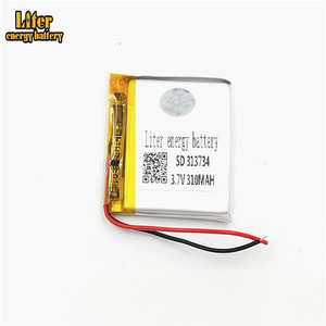 Rechargeable battery lithium polymer battery battery <span class=keywords><strong>3</strong></span>,7 V 313734, 310 mah Li-ion battery - Product Image 2