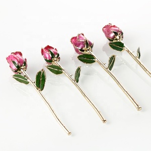 Rosa de brotes bañada en oro con caja de regalo, rosa de oro para el día de la madre, navidad o San Valentín - Product Image 5