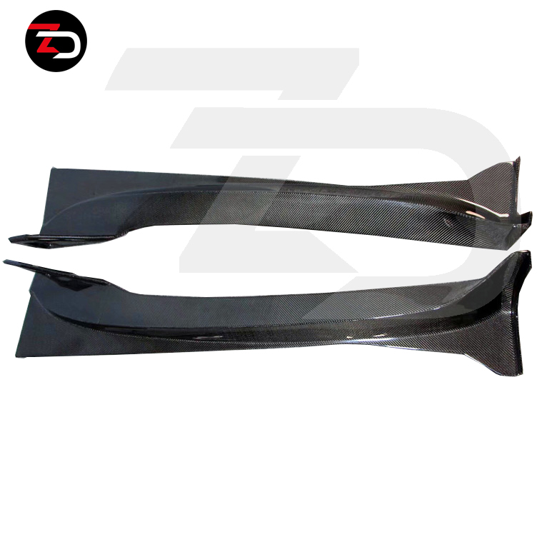 New Arrival Carbon Fiber Material Front Bumper Lip Side Skirts