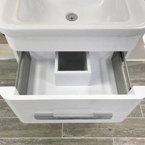 Hotel Small UK <strong>Bathroom</strong> Products PVC <strong>Plastic</strong> Vanity <strong>Cabinets</strong> With Sink - Product Image 3