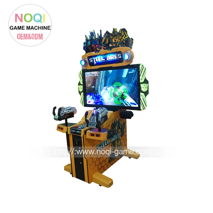 Gun shooting game + staal ares schieten arcade game machine