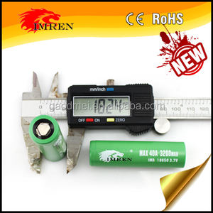 Imren 3200 mAh 40amp primärbatterie 18650 <span class=keywords><strong>3</strong></span>,7 v li-ion OEM 3200 MAH 40A Batterie PED Kunststoffrohr - Product Image 1