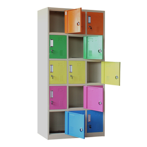 Đồ Nội Thất Lưu Trữ Bằng Thép Đầy Màu Sắc Khoang Nhỏ Cấu Trúc CKD 15 Cửa Học Sinh Sử Dụng Fancy School Locker - Product Image 3