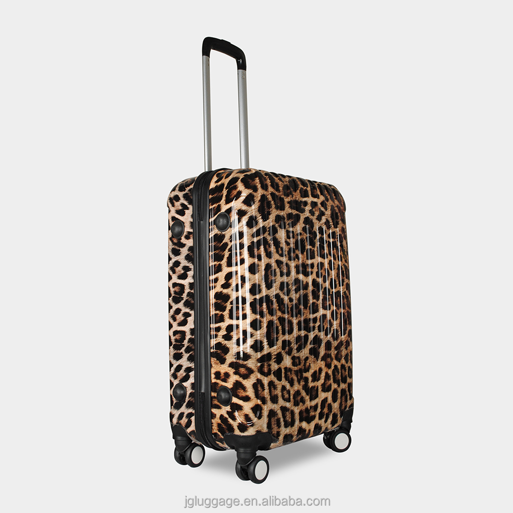 leopard print luggage set for sale