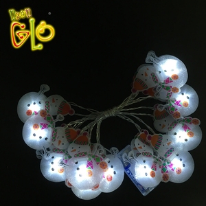 Alibaba Best seller 10 led PVC albero di natale ornamento con la stringa di pupazzo di neve luce <span class=keywords><strong>a</strong></span> batteria <span class=keywords><strong>luci</strong></span> di natale - Product Image 4
